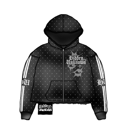 “Rhinestone” Zip up hoodie