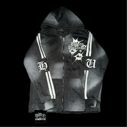 “Rhinestone” Zip up hoodie